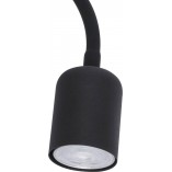 Kinkiet Maja LED czarny TK Lighting z abażurem i włącznikiem