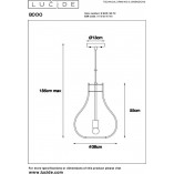 Lampa wisząca drewniana Bodo | Lucide - Skandynawski Design