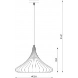 Lampa wisząca Vinti czarna Lucide | Loftowa, metalowa E27