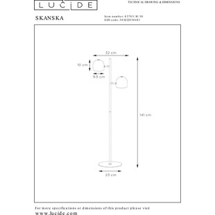 Lampa podłogowa LED Skanska | Lucide - Nowoczesny Design