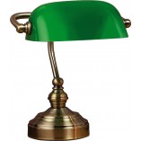 Lampa biurkowa Bankers zielona Markslojd | Retro i Vintage