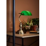 Lampa biurkowa Bankers zielona Markslojd | Retro i Vintage
