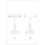 Lampa biurkowa Bankers zielona Markslojd | Styl retro
