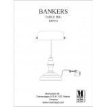 Lampa biurkowa Bankers zielona Markslojd | Styl retro
