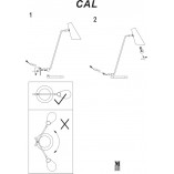 Lampa biurkowa CAL czarna | Markslojd - Skandynawski Design