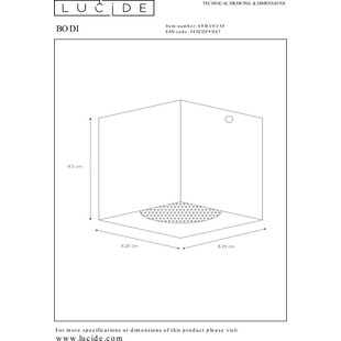 Lampa Spot Bodi Square czarna Lucide | Nowoczesny design