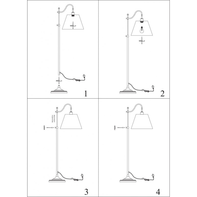 Lampa podłogowa Charleston beżowa Markslojd | Elegancki design