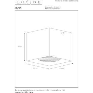 Lampa Spot Bodi Square - Elegancki design Lucide | Kup online