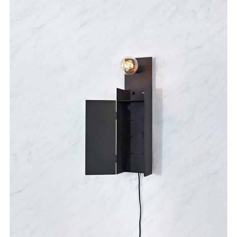 Kinkiet ze schowkiem Combo czarny Markslojd | E27, USB