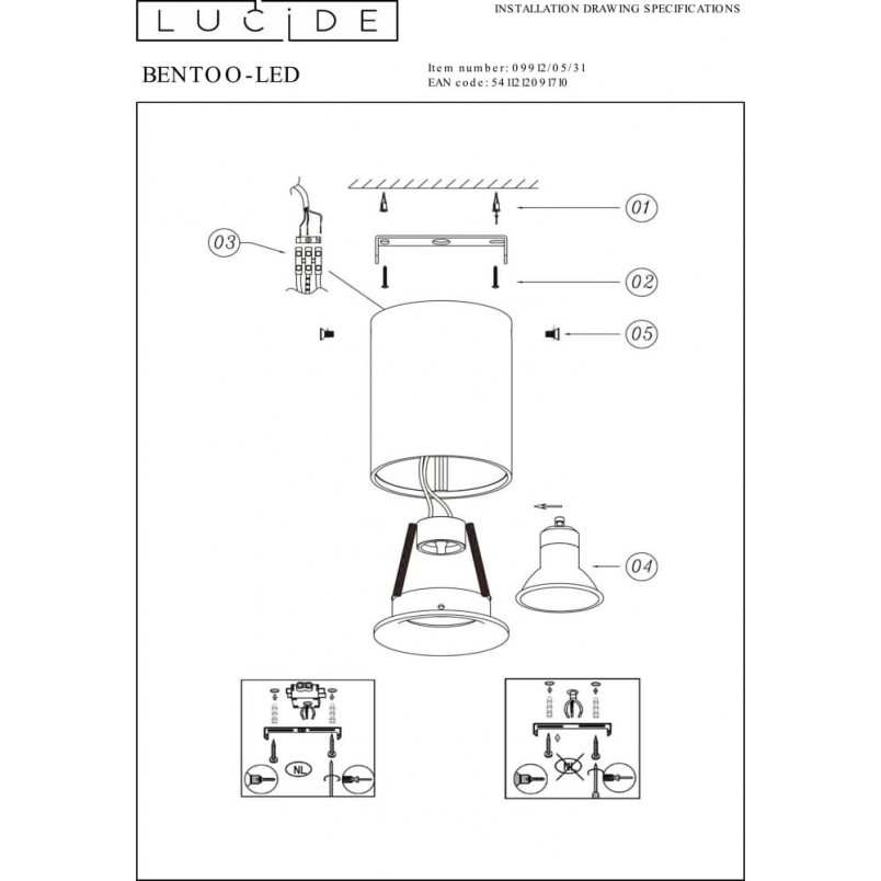Lampa Spot Bentoo LED Biała | Lucide - Nowoczesne Oświetlenie