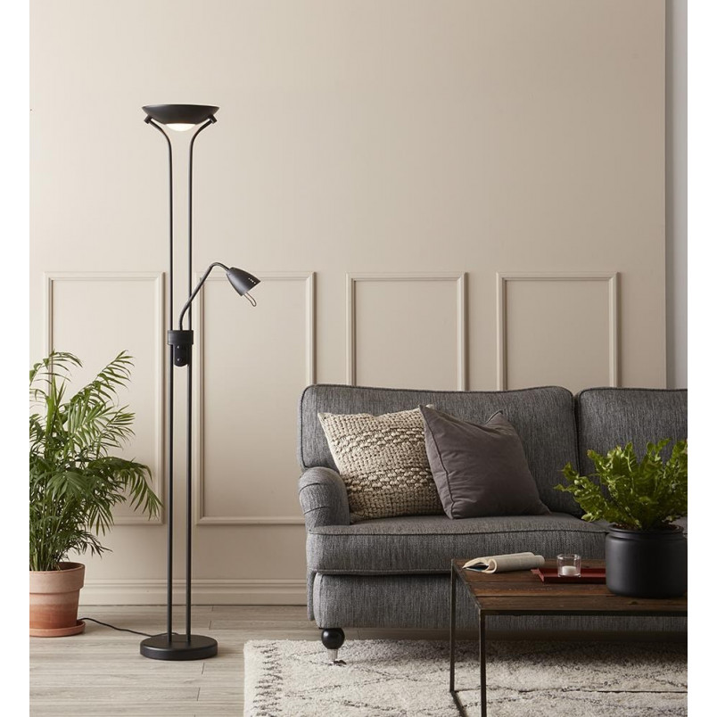 Lampa podłogowa Detroit czarna - Markslojd | Sklep z lampami