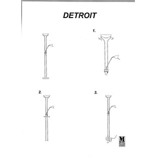 Lampa podłogowa Detroit czarna - Markslojd | Sklep z lampami