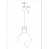 Lampa Skandynawska Wisząca Eagle Czarna 35cm - Markslojd