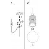 Lampa wisząca "żarówka" mosiądz Markslojd | Sklep z lampami
