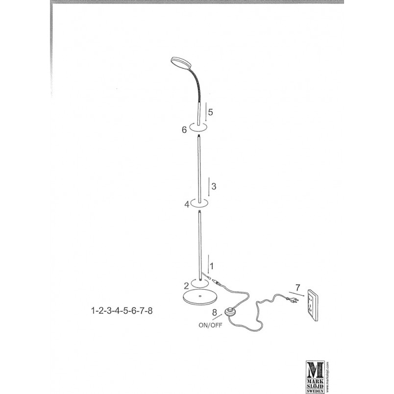 Lampa podłogowa LED Flex | Markslojd - Nowoczesny Design