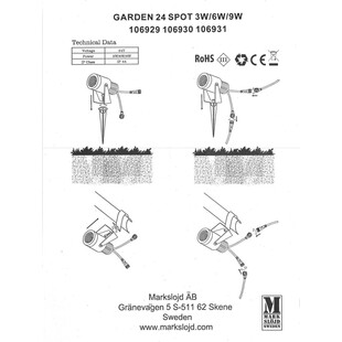 Reflektor LED Garden 24 Markslojd - Oświetlenie Ogrodu