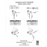 Reflektor LED Garden 24 Czarny Markslojd - Ogród w Stylu