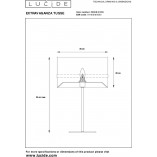 Lampa stołowa glamour niebieska | Lucide Extravaganza - Kup teraz!