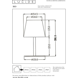 Lampa ogrodowa Rio LED Lucide | Nowoczesne oświetlenie ogrodu