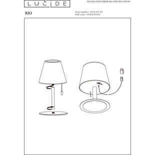 Lampa ogrodowa Rio LED Lucide | Nowoczesne oświetlenie ogrodu