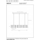 Lampa Wisząca Rattanowa Magius - Lucide | Skandynawski Design