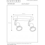 Reflektor sufitowy LED Jaster Focus II - Lucide | Czarny