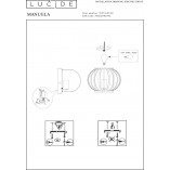Kinkiet Lucide Manuela czarny | Loftowy design
