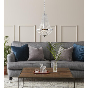 Żyrandol glamour z kryształkami Granso 30cm chrom - Markslojd