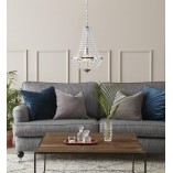 Żyrandol glamour z kryształkami Granso 30cm chrom - Markslojd