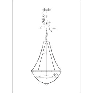 Żyrandol Glamour z Kryształkami Granso 50cm Chrom Markslojd