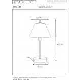 Lampa stołowa antyczna Touch - chrom Lucide | Sklep z lampami