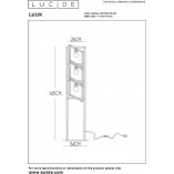 Lampa podłogowa Loft Luuk czarna | Lucide - Nowoczesny Design