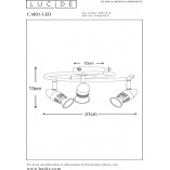 Reflektor sufitowy Caro Focus III LED - Lucide | Nowoczesne oświetlenie
