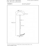 Lampa podłogowa "Grzybek" Siemon żółta | Lucide - Kup teraz!