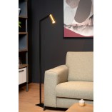 Lampa podłogowa Lucide Sybil - Mosiądz i Czarny | Sklep
