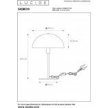 Lampa stołowa "Grzybek" Siemon - Zielona, Lucide | Kup teraz!