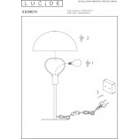 Lampa stołowa "Grzybek" Siemon - Zielona, Lucide | Kup teraz!