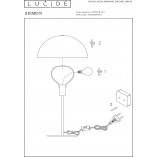 Lampa stołowa "Grzybek" Siemon niebieska Lucide | Kup teraz!