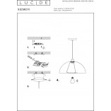 Lampa wisząca Lucide Siemon | Czarna, E27, 40cm - Kup Teraz!