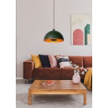 Lampa wisząca zielona Siemon 40cm | Lucide - Sklep z lampami