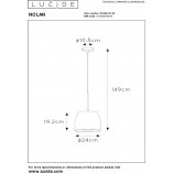 Lampa wisząca Nolan czarna | Lucide - Nowoczesny design