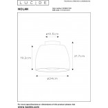 Plafon sufitowy Nolan czarny Lucide | E27