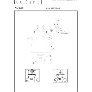Plafon sufitowy Nolan czarny Lucide | E27