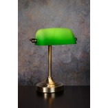 Lampa biurkowa Banker zielona Lucide | Retro design