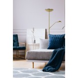 Lampa podłogowa Zenith mosiądz Lucide | LED, ściemniacz