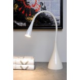 Lampa biurkowa LED biała Lucide Zozy | Minimalistyczny design