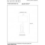 Lampa stołowa Żyrafa Miss Tall | Lucide | Złoty mat / Brązowy