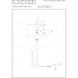 Lampa stołowa Żyrafa Miss Tall | Lucide | Złoty mat / Brązowy