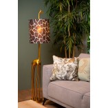 Lampa podłogowa Miss Tall Lucide - Złoty mat / Brązowy | Sklep