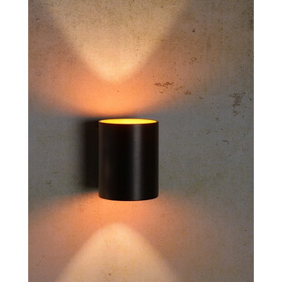 Kinkiet Lucide Xera Round czarny - Minimalizm i elegancja
